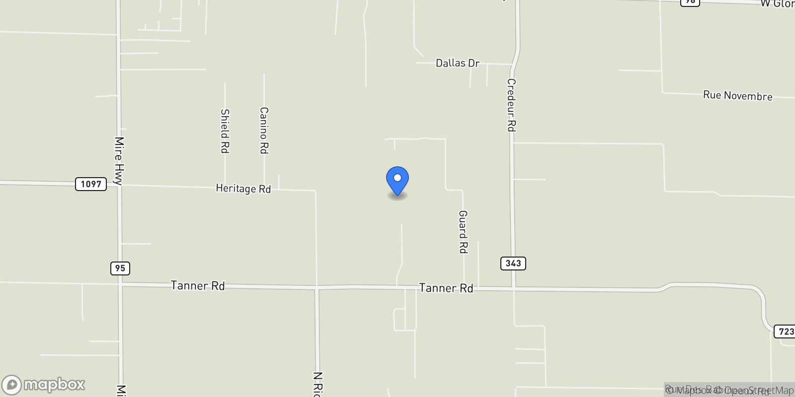 Map showing 234 CYPRESS BEND, Scott, LA 70583, Scott, Louisiana, United States.