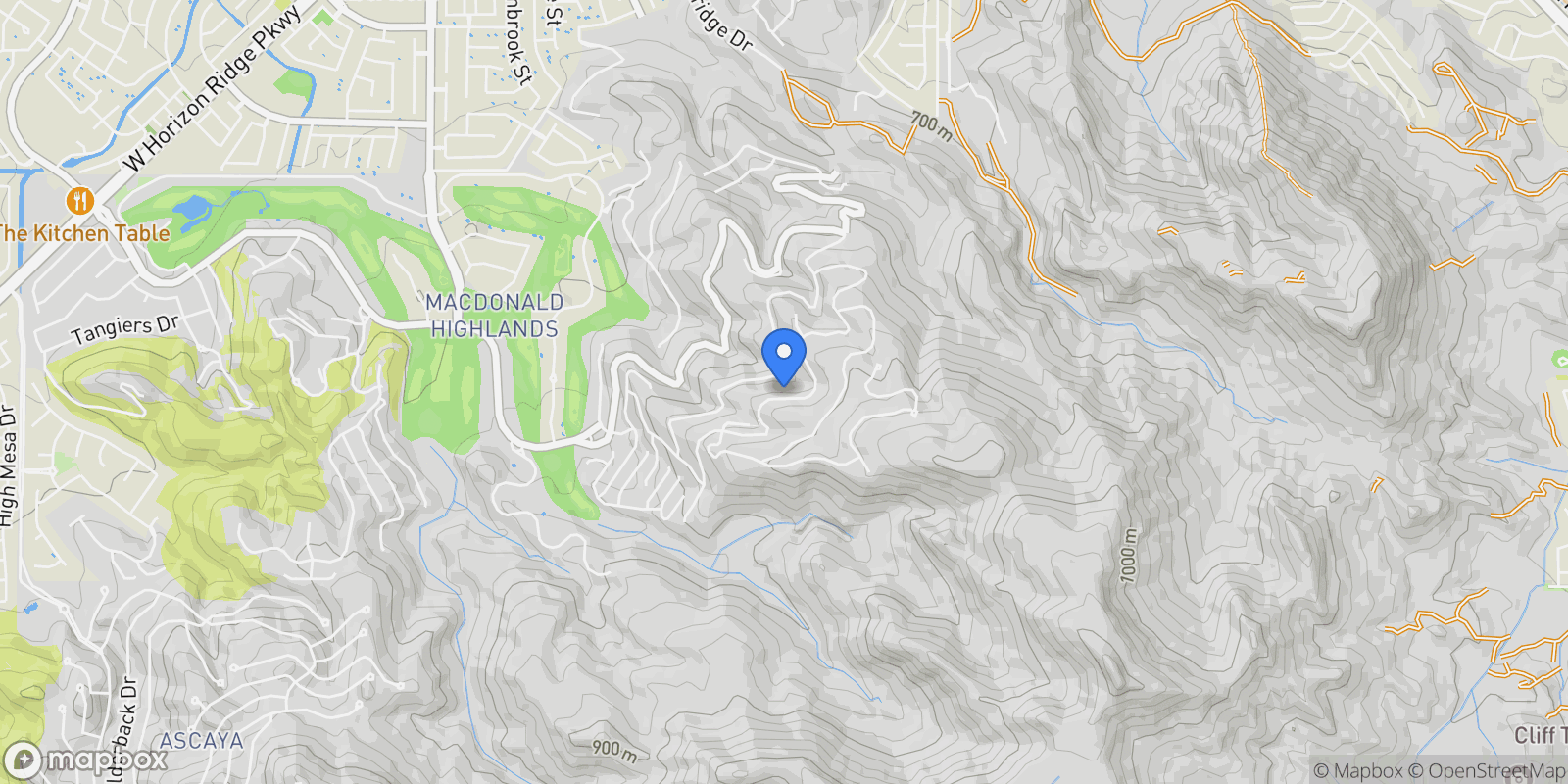 Map showing 601 Overlook Rim Drive, Henderson, Nevada, United States.