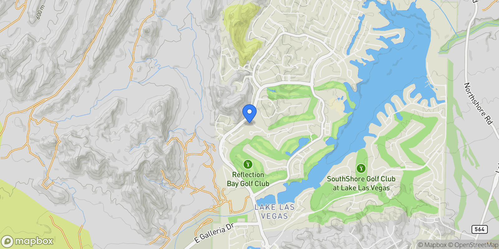 Map showing 18 Cerchio Alto, Henderson, Nevada, United States.