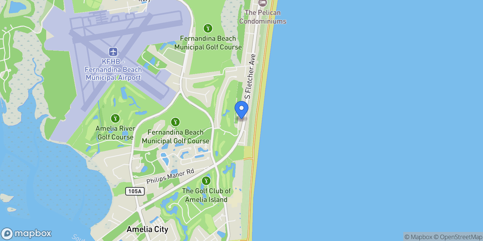Map showing 95358 Spinnaker Drive , Fernandina Beach, FL 32034, Fernandina Beach, Florida, United States.
