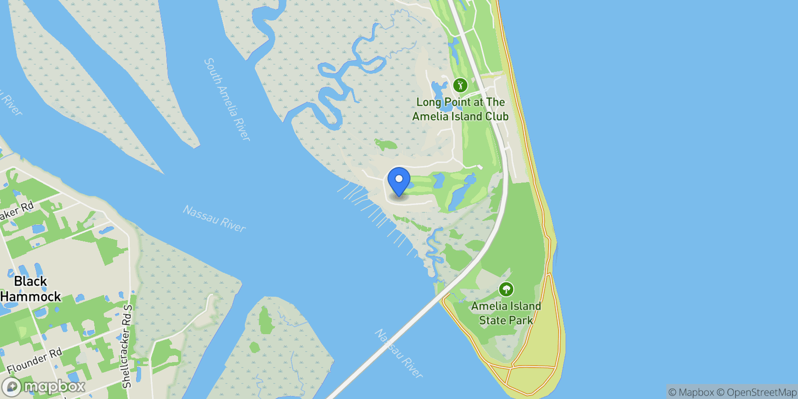 Map showing 124 Long Point Drive , Fernandina Beach, FL 32034, Fernandina Beach, Florida, United States.