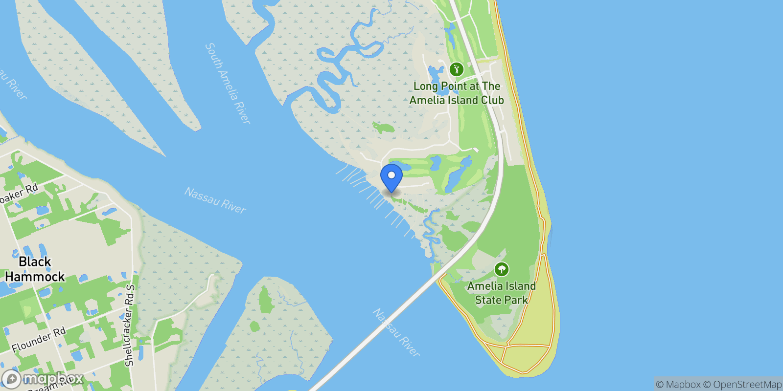 Map showing 123 Long Point Drive , Fernandina Beach, FL 32034, Fernandina Beach, Florida, United States.