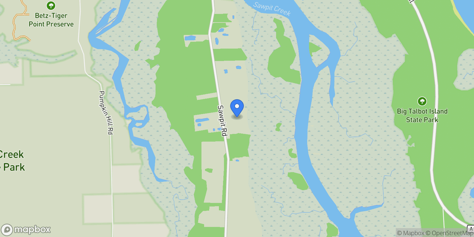 Map showing 13057 Sawpit Road , Jacksonville, FL 32226, Jacksonville, Florida, United States.