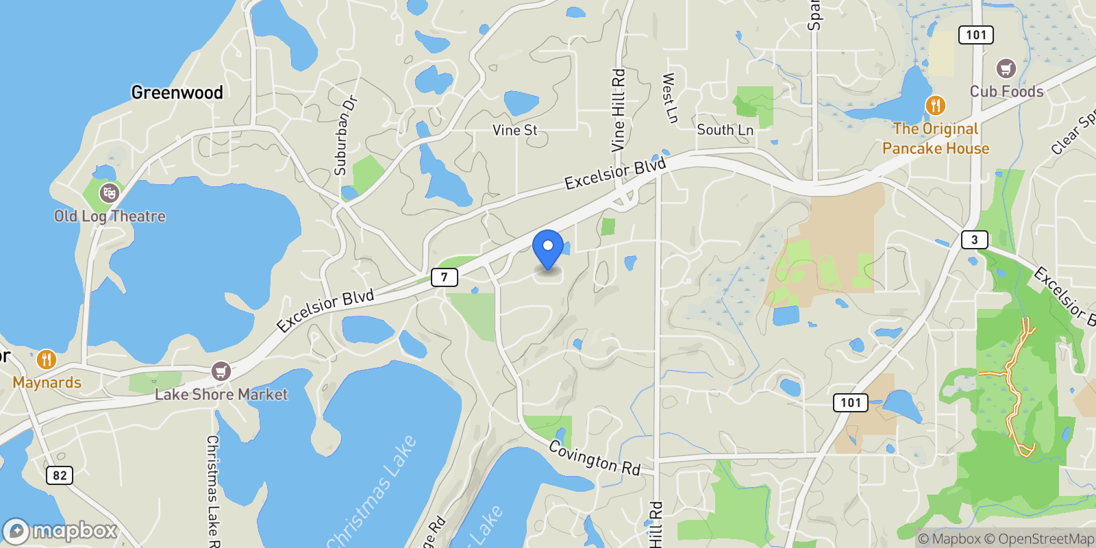 Map showing 19767 Waterford Court , Shorewood, MN 55331, Mound, Minnesota, United States.