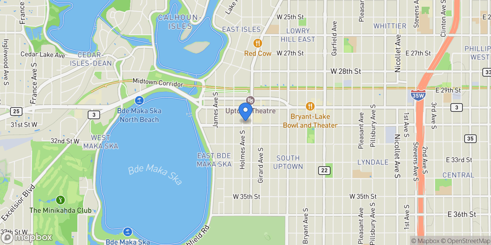 Map showing 3041 Holmes Avenue 501, Minneapolis, MN 55408, Minneapolis, Minnesota, United States.