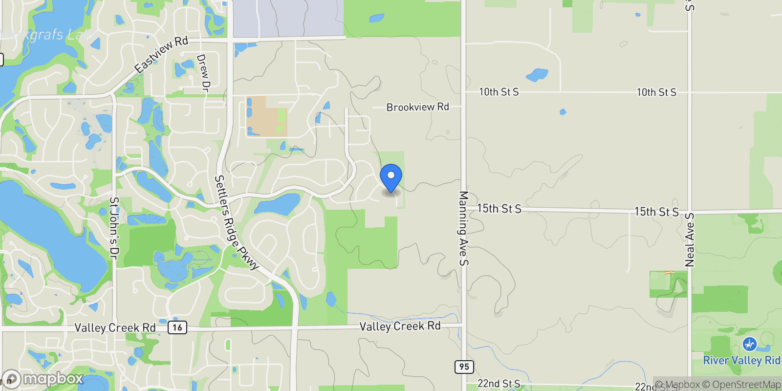 Map showing 1442 Pebble Beach Drive , Woodbury, MN 55129, Woodbury, Minnesota, United States.