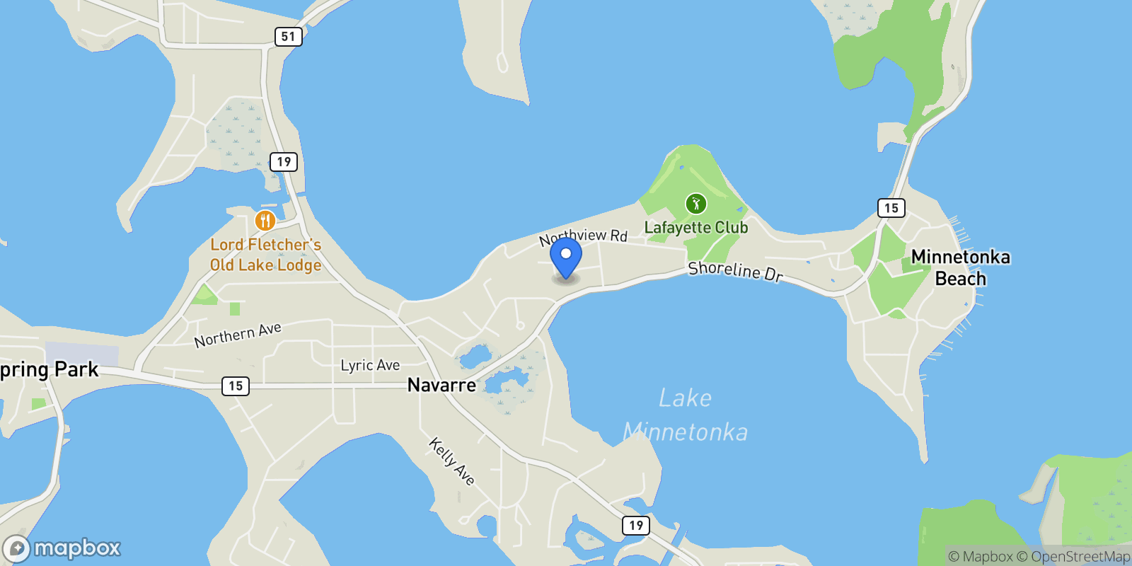 Map showing 3017 Brooks Lane , Minnetonka Beach, MN 55391, Minnetonka Beach, Minnesota, United States.