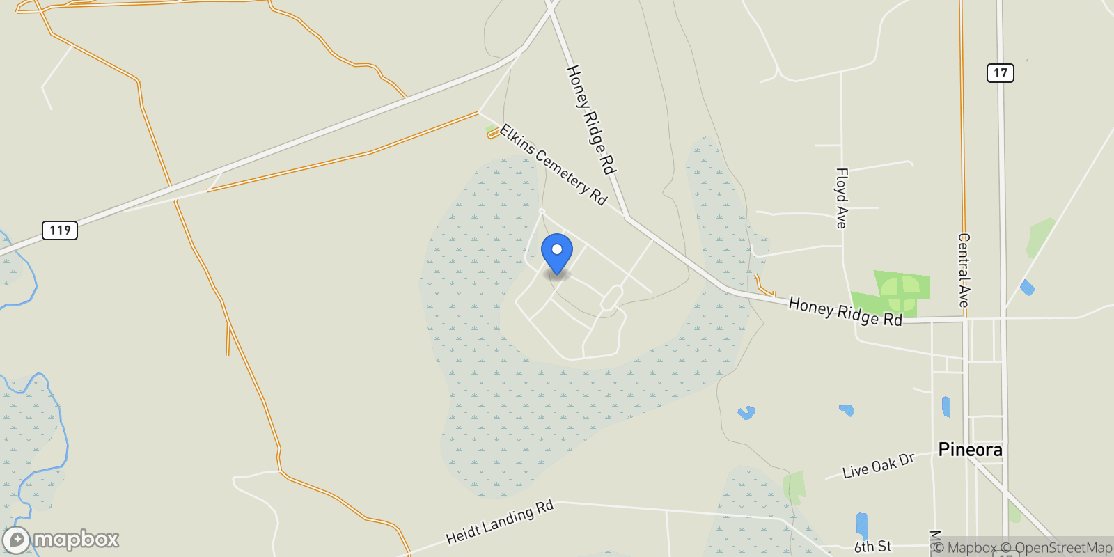 Map showing 412 Wrigley Field Drive, Guyton, GA 31312, Guyton, Georgia, United States.
