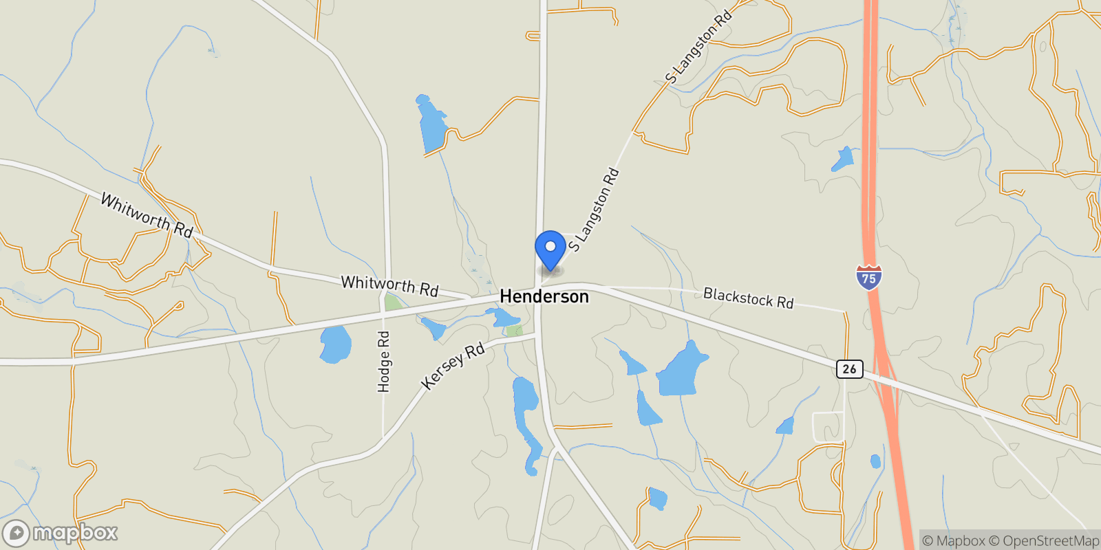 Map showing 125 Langston Circle, Perry, GA 31088, Perry, Georgia, United States.