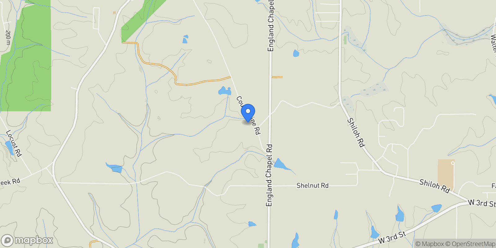 Map showing 159 County Line Road, Jenkinsburg, GA 30234, Locust Grove, Georgia, United States.
