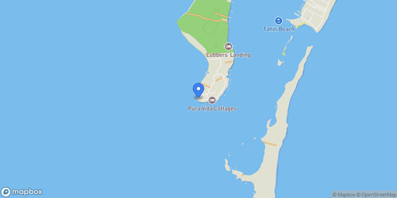 Map showing Somewhere , Lubbers Quarters, HT, Elbow Cay, The Bahamas.