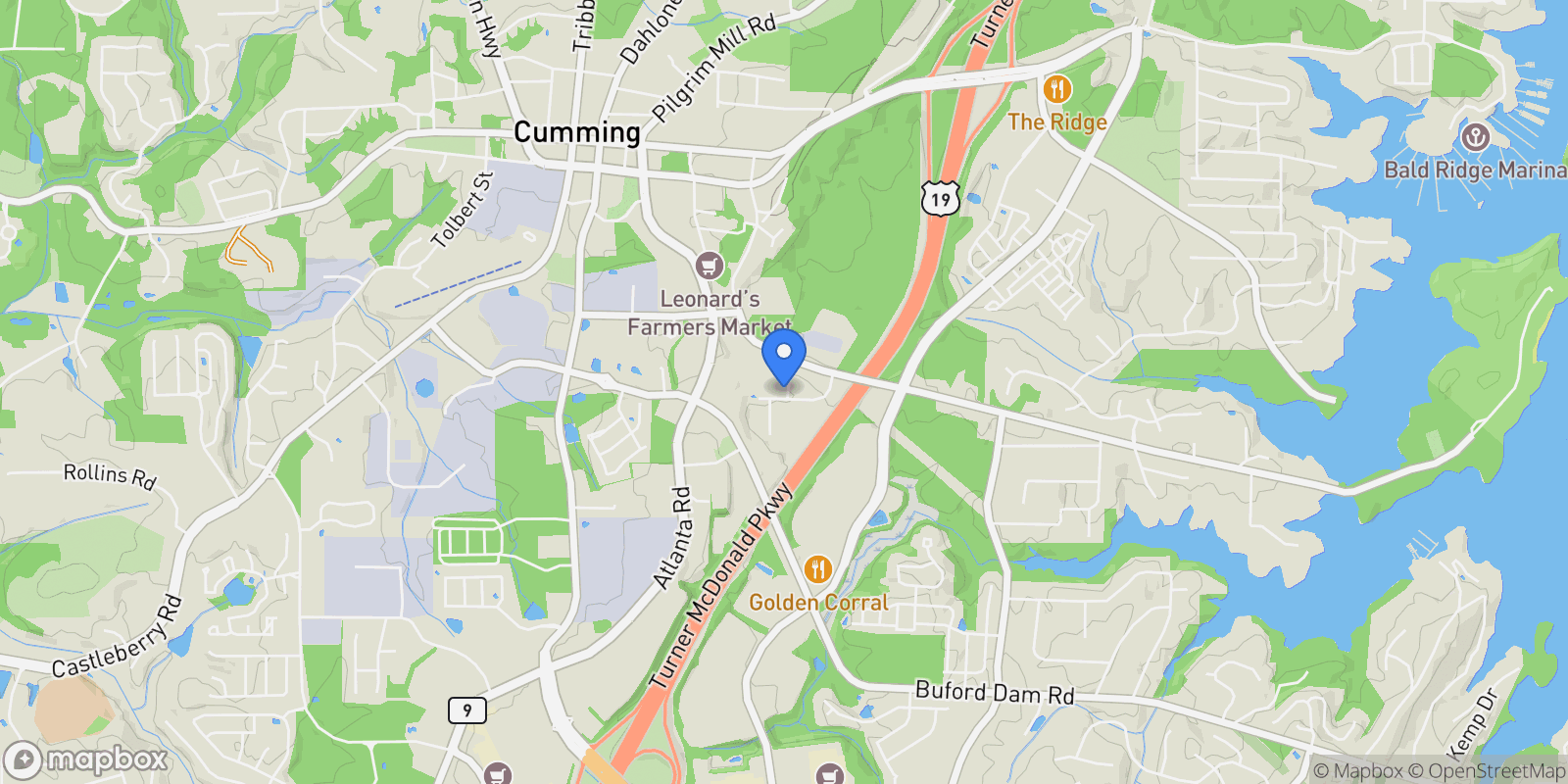Map showing 359 Oxford Road, Cumming, Georgia, United States.