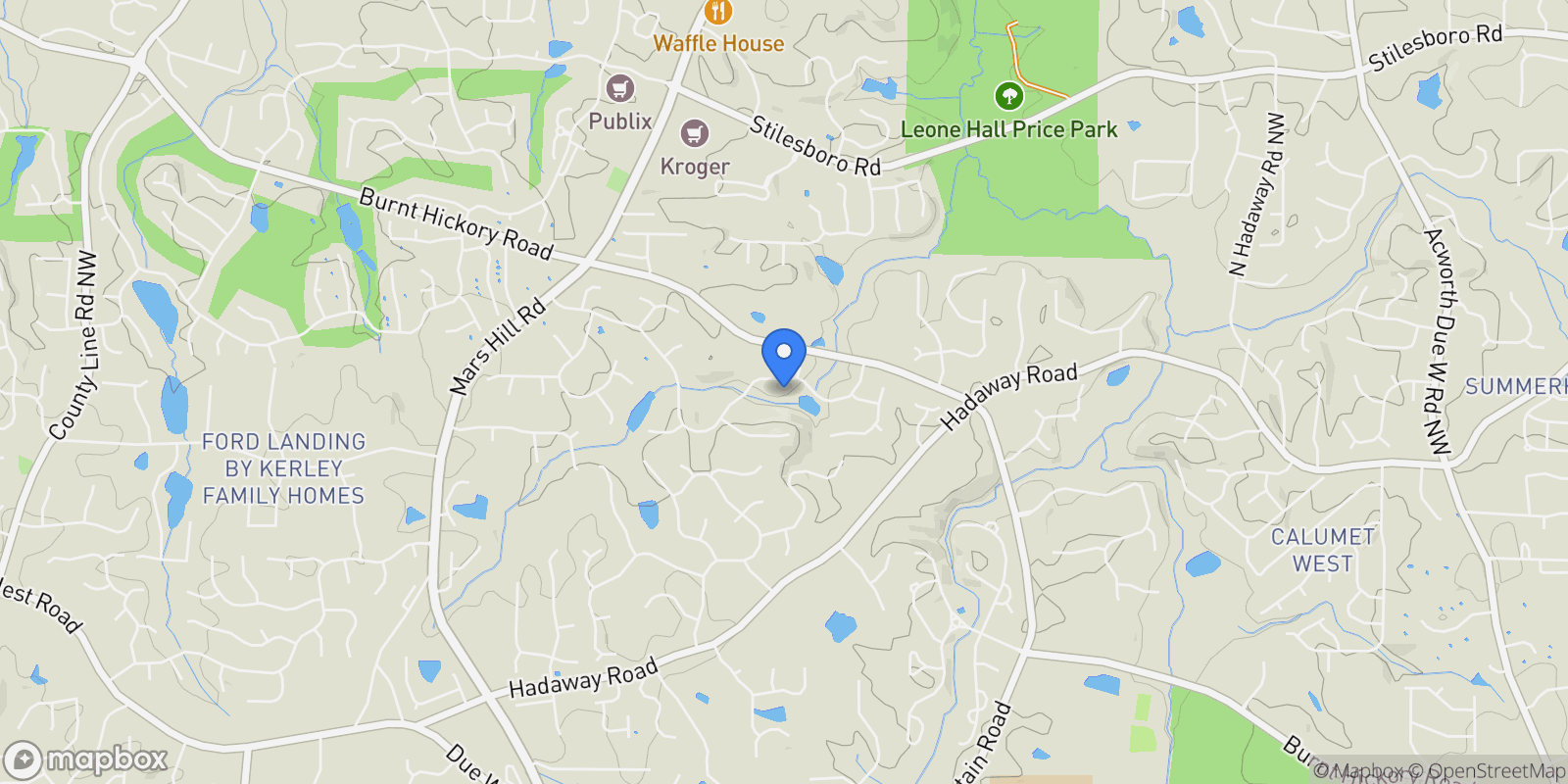 Map showing Kennesaw, Georgia, United States.
