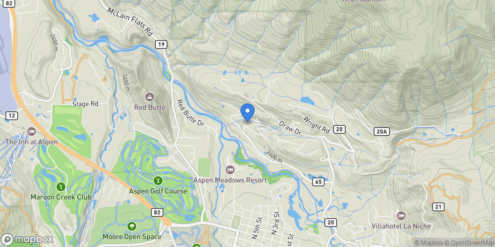 Map showing 59 Herron Hollow Road , Aspen, CO 81611, Aspen, Colorado, United States.