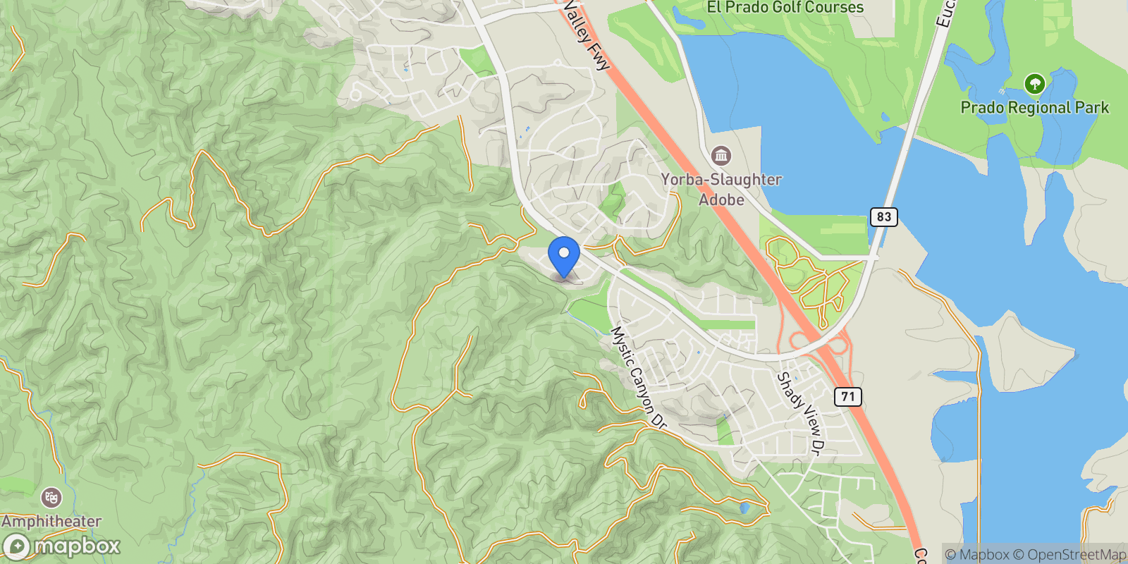 Map showing 5953 Ridgegate Drive, Chino Hills, CA 91709, Chino Hills, California, United States.