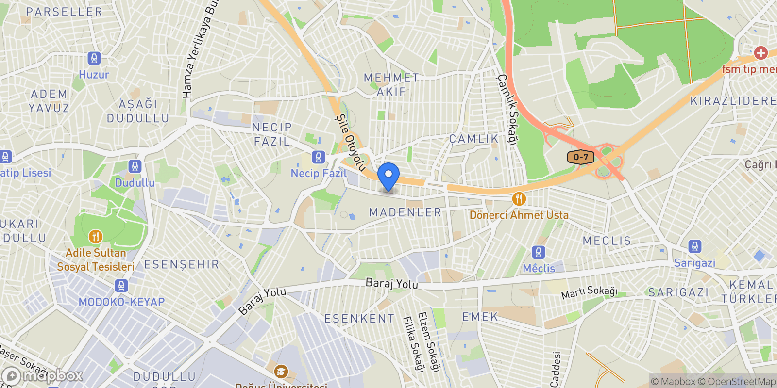 Map showing 11 Palandöken Caddesi #17, ÜMRANİYE, İstanbul 34776, İstanbul, İstanbul, Turkey.