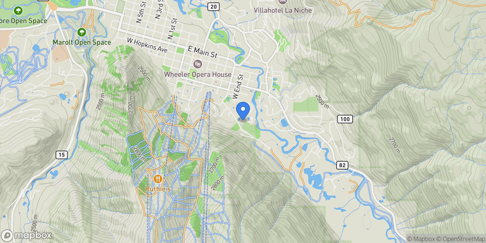 Map showing 10 Ute Place , Aspen, CO 81611, Aspen, Colorado, United States.