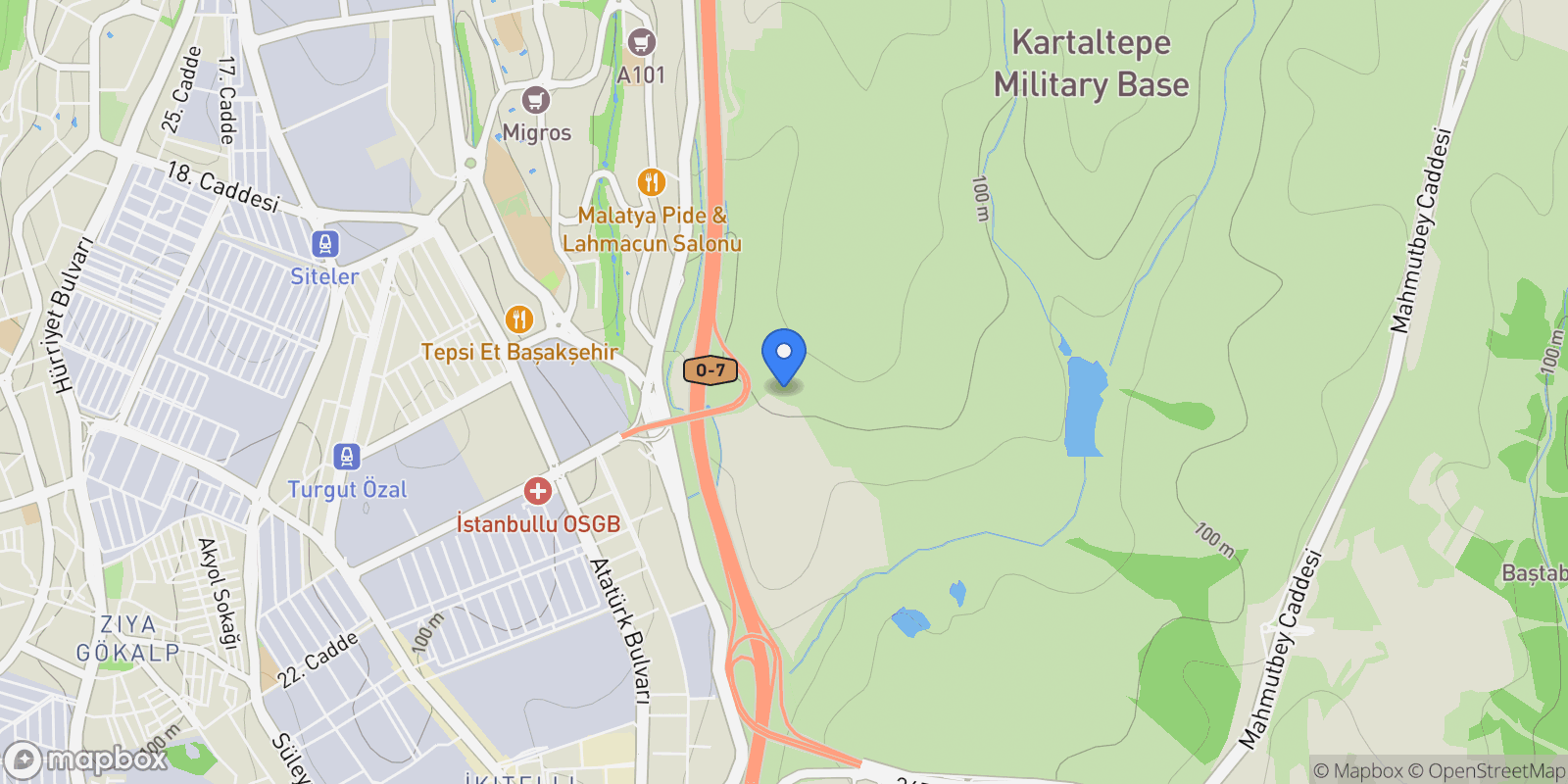 Map showing 2 Ilgaz Sokak #hayat park d blok daire 8, başakşehir, İstanbul 34480, İstanbul, Turkey.