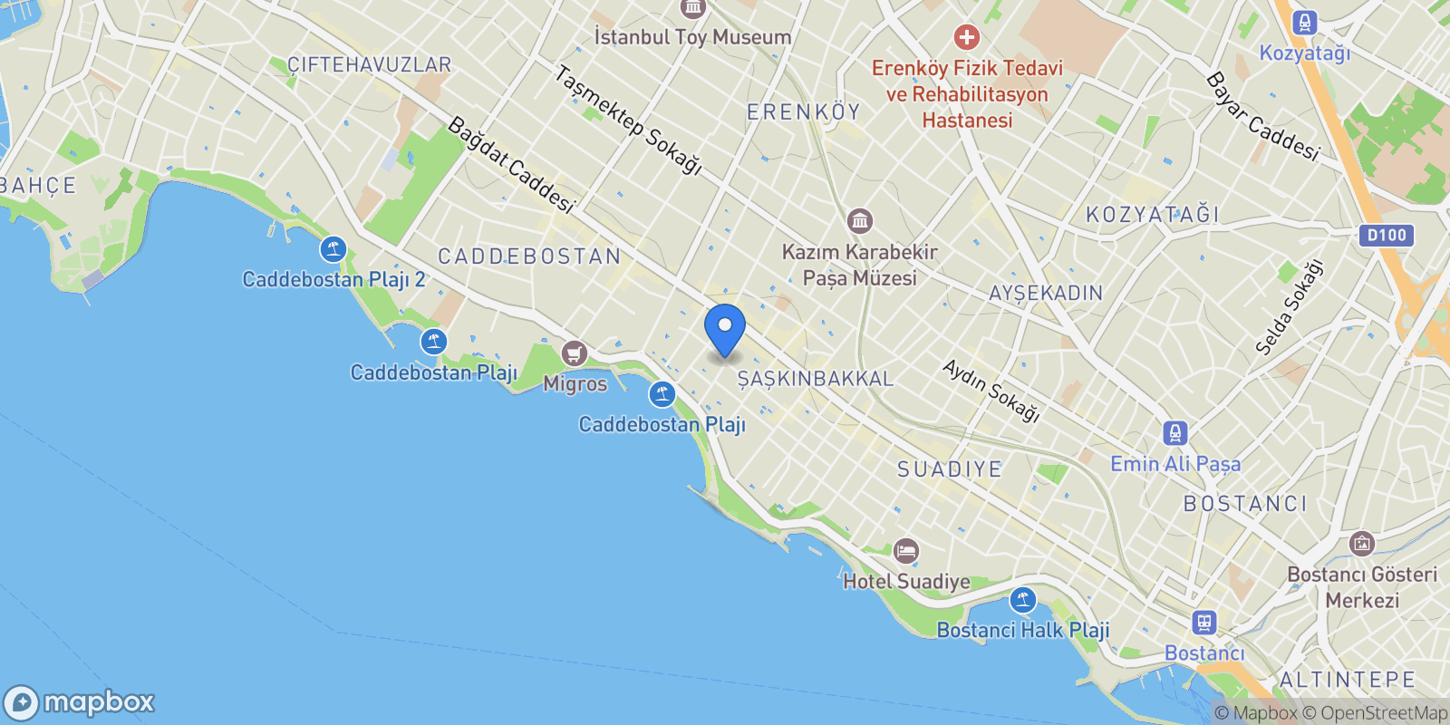 Map showing 13 Nihat Kızıltan #16, Kadıköy, İSTANBUL, İstanbul, İstanbul, Turkey.