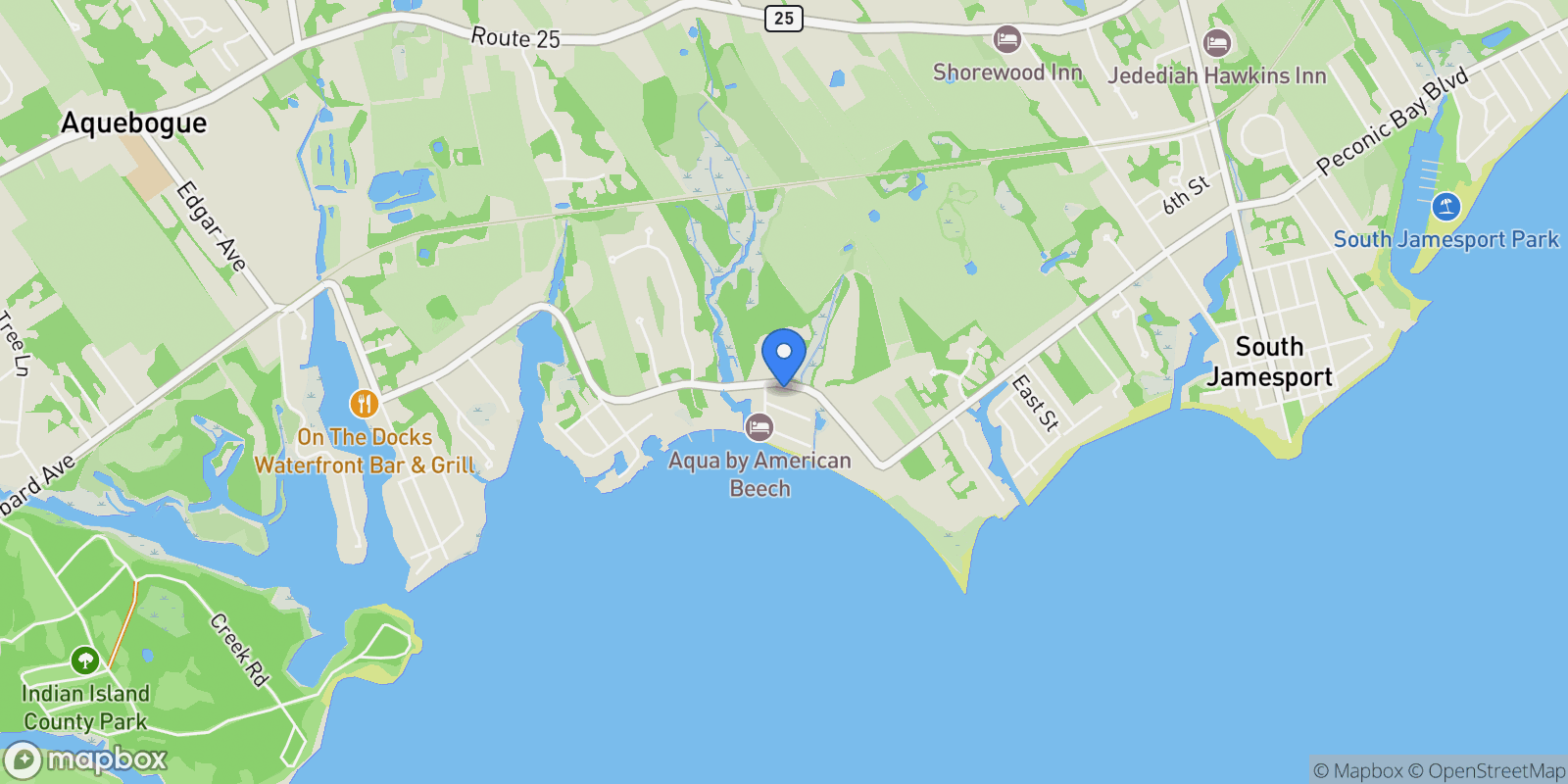 Map showing 481 Peconic Bay Blvd, Aquebogue, New York, United States.