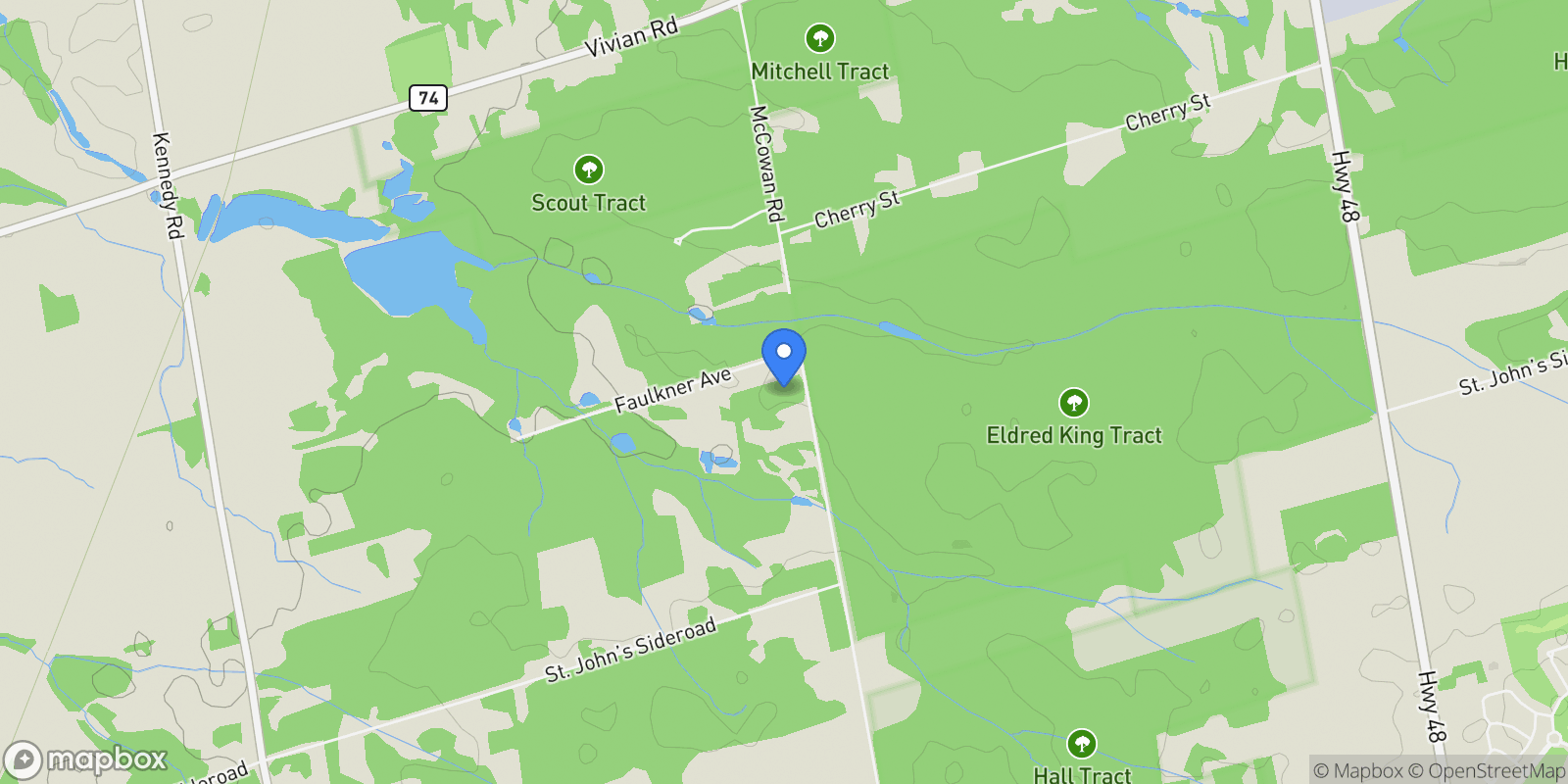 Map showing 16262 Mccowan Road, Whitchurch-Stouffville, ON L4A 2T2, Whitchurch-Stouffville, Ontario, Canada.