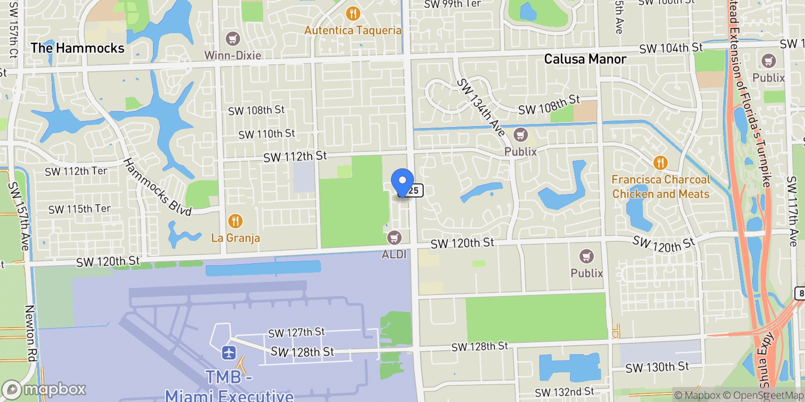 Map showing 13743 SW 116th Terrace, Miami, FL 33186, West Miami, Florida, United States.