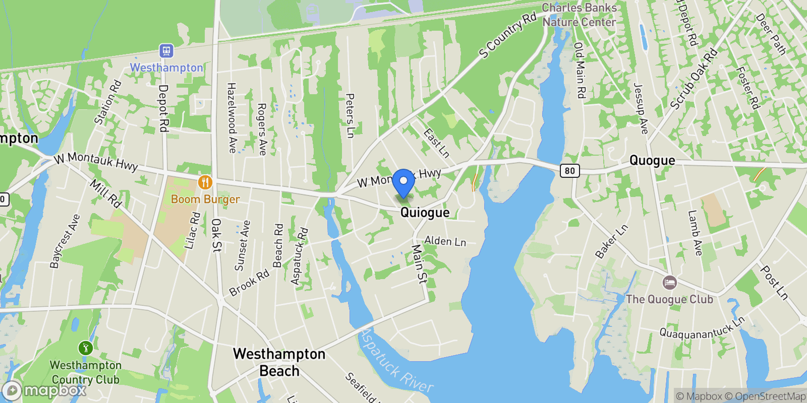 Map showing 78 Meeting House Rd, Westhampton Beach, New York, United States.