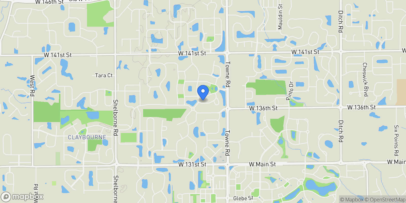 Map showing 2624 Dawn Ridge Drive, Carmel, IN 46074, Westfield, Indiana, United States.