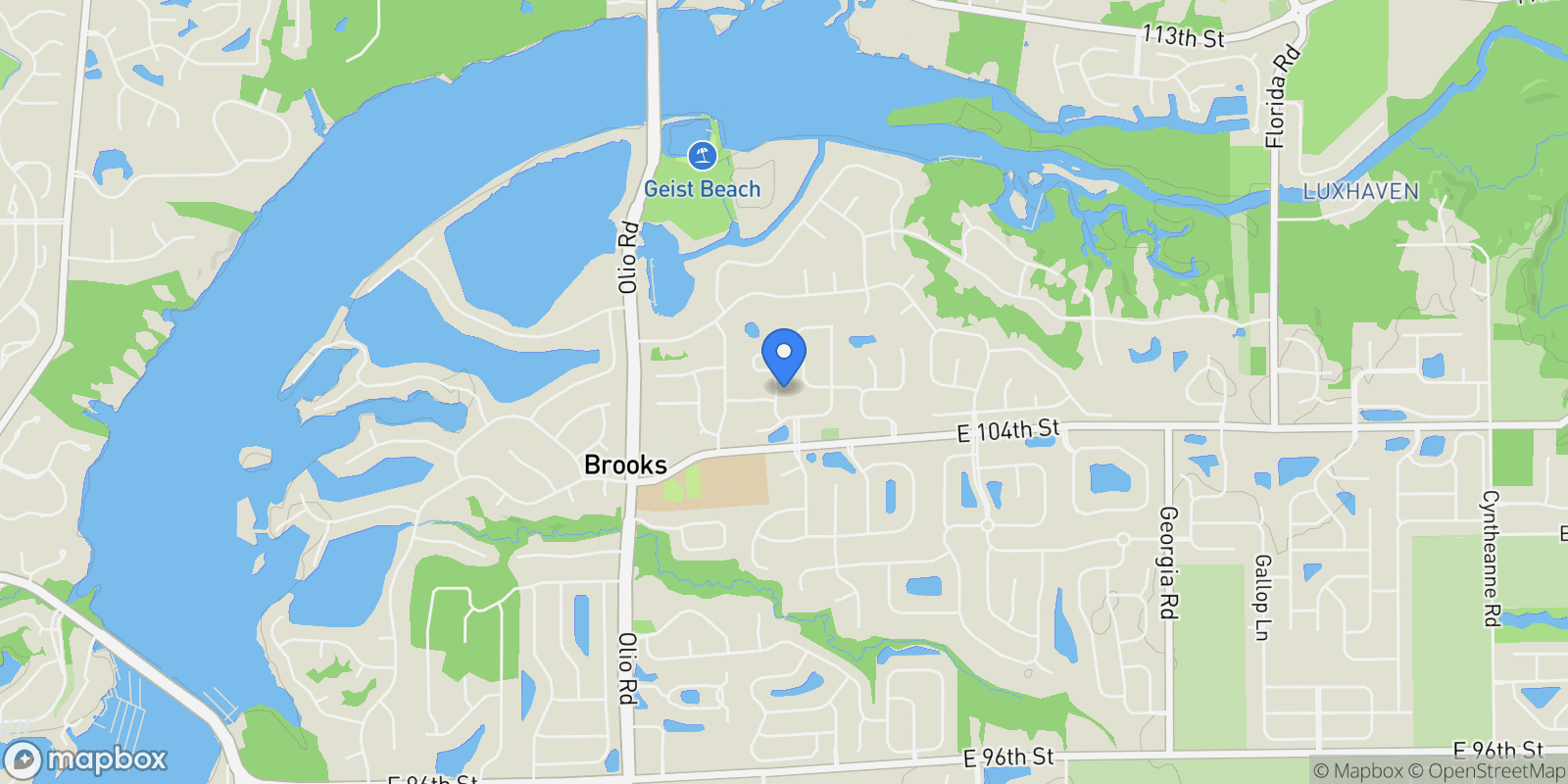 Map showing 10526 Proposal Pointe Way, Fishers, IN 46040, Fishers, Indiana, United States.