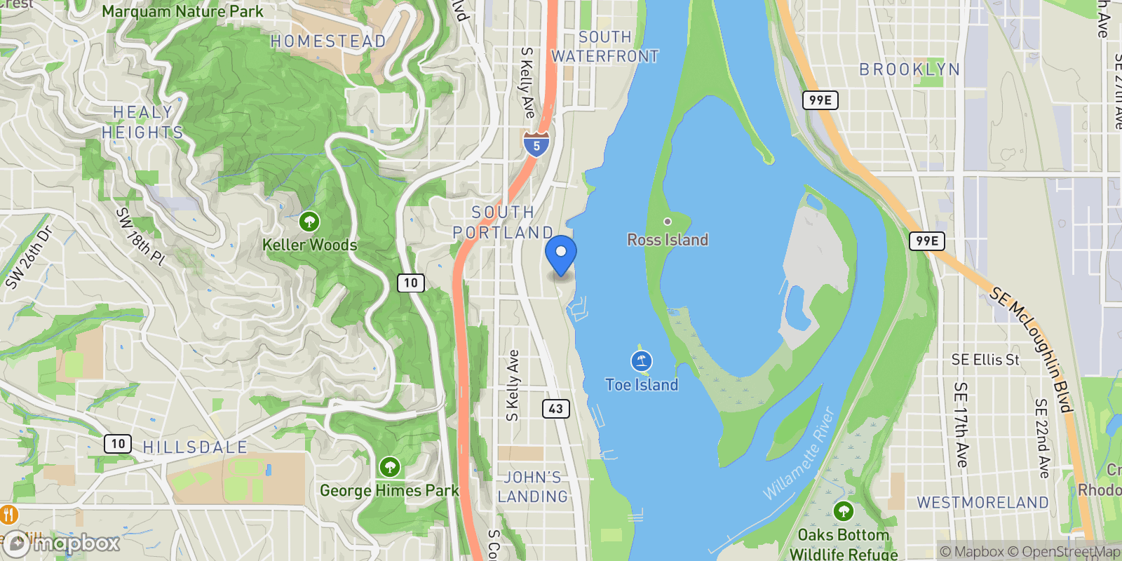 Map showing 5250 S LANDING SQUARE DR #13 , Portland, OR 97239, Portland, Oregon, United States.