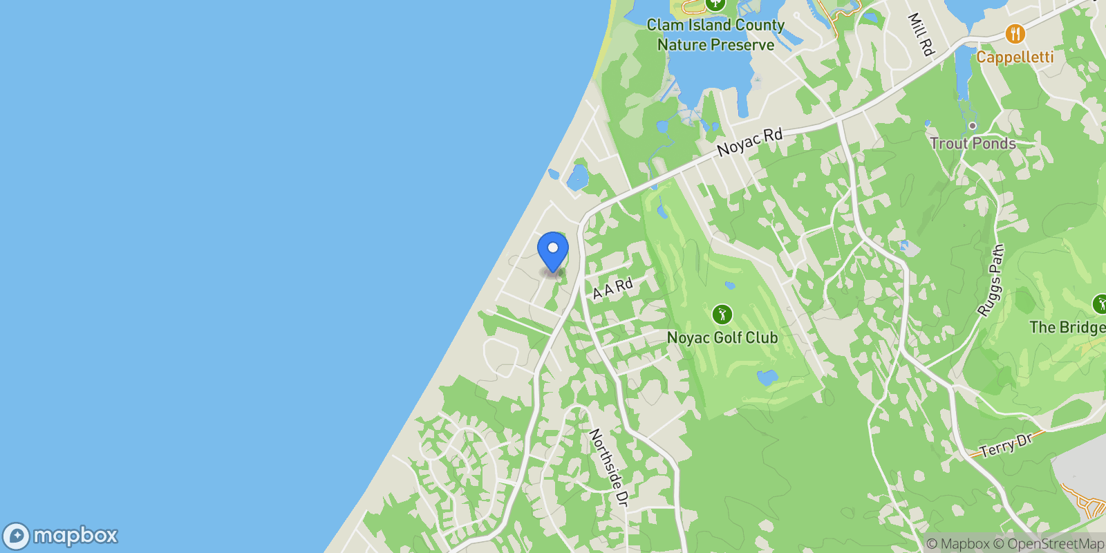 Map showing 24 Shadyrest Drive, Sag Harbor, NY 11963, Sag Harbor, New York, United States.