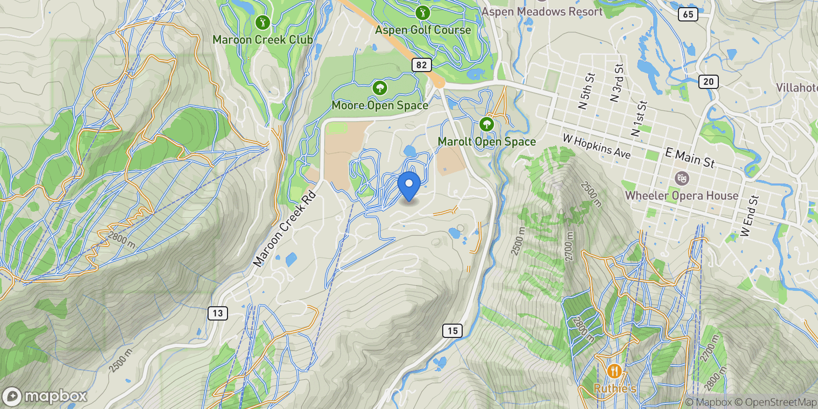 Map showing 130 Primrose Path , Aspen, CO 81611, Aspen, Colorado, United States.