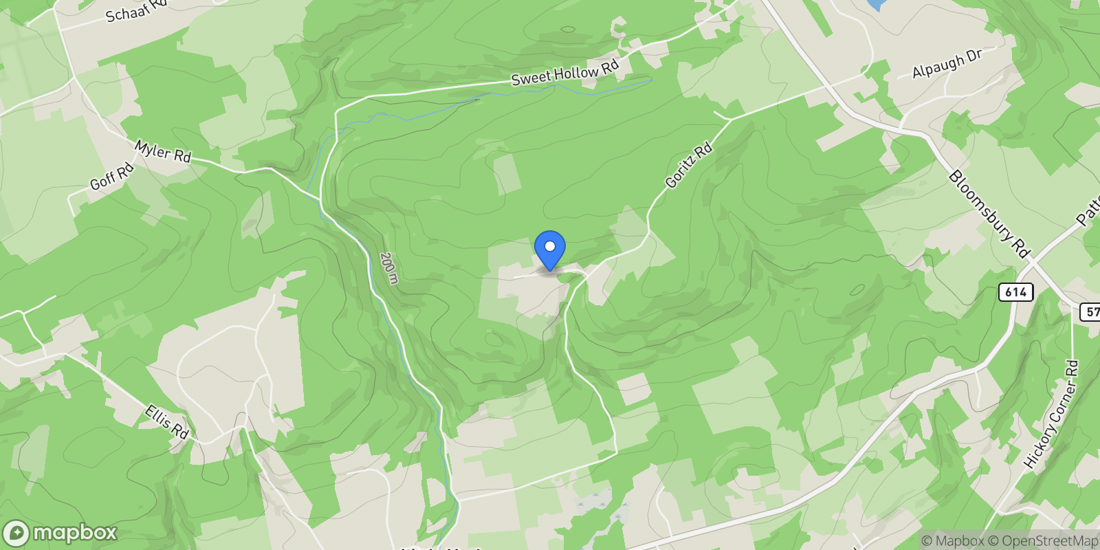 Map showing 3 Alexandria Overlook, Alexandria, NJ 08848, Alexandria, New Jersey, United States.