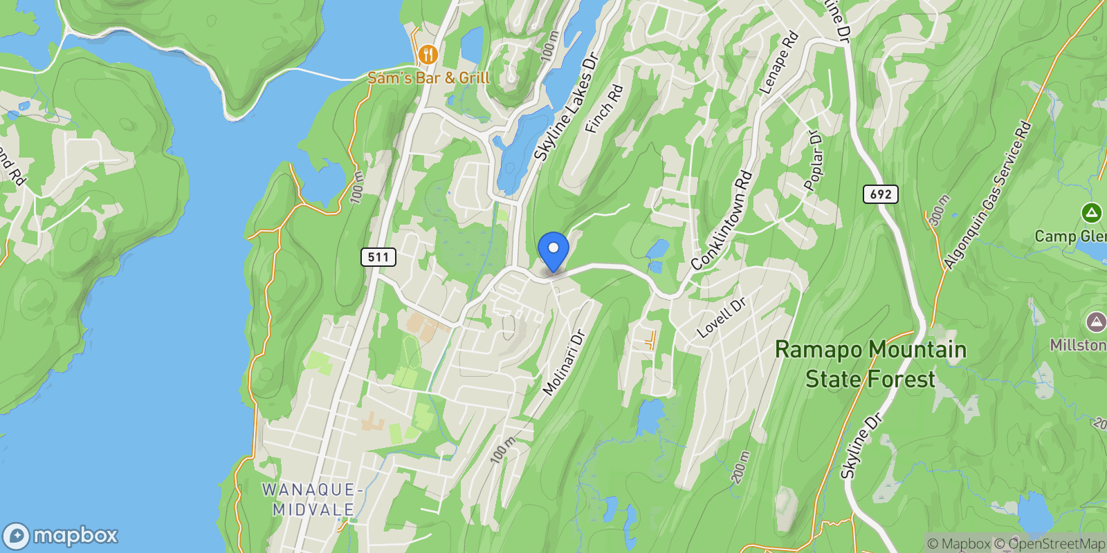 Map showing 174 Conklintown Road, Ringwood, NJ 07456, Ringwood, New Jersey, United States.