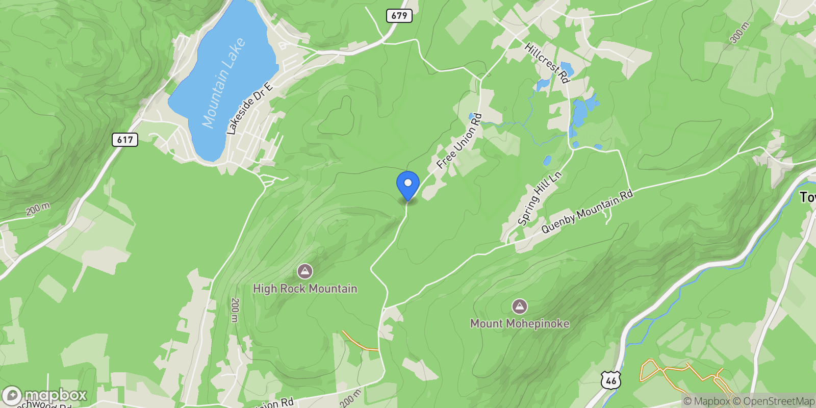 Map showing 182 Free Union Rd, Liberty Twp., NJ 07823, Belvidere, New Jersey, United States.