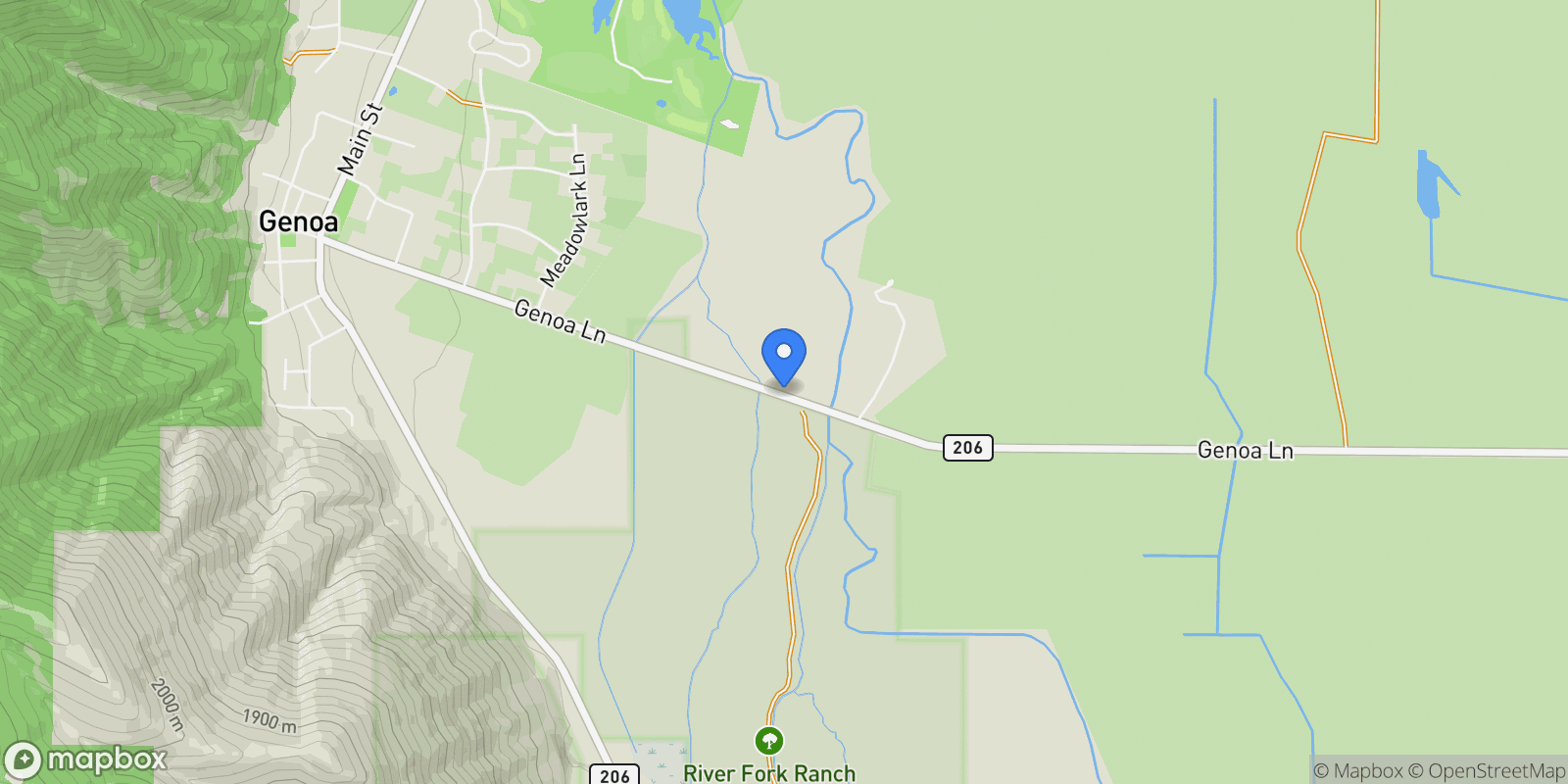 Map showing 370 Genoa Lane, Minden, NV 89423, Indian Hills, Nevada, United States.