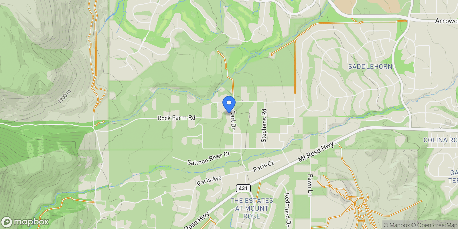Map showing 5745 Carl Dr, Reno, NV 89511, Reno, Nevada, United States.