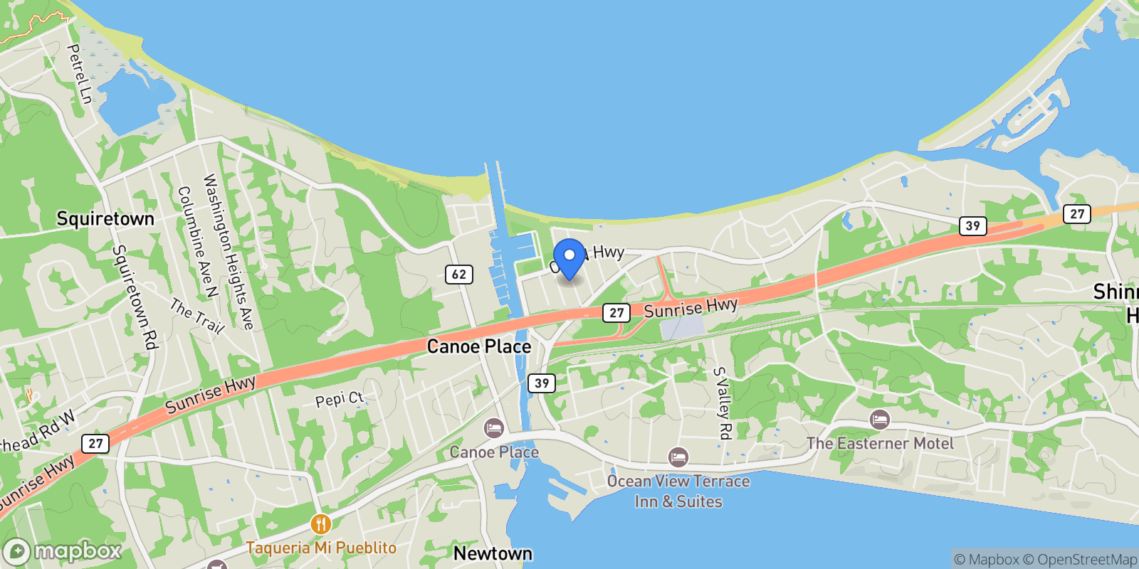 Map showing 8 Lawrence Avenue , Hampton Bays, NY 11946, Hampton Bays, New York, United States.