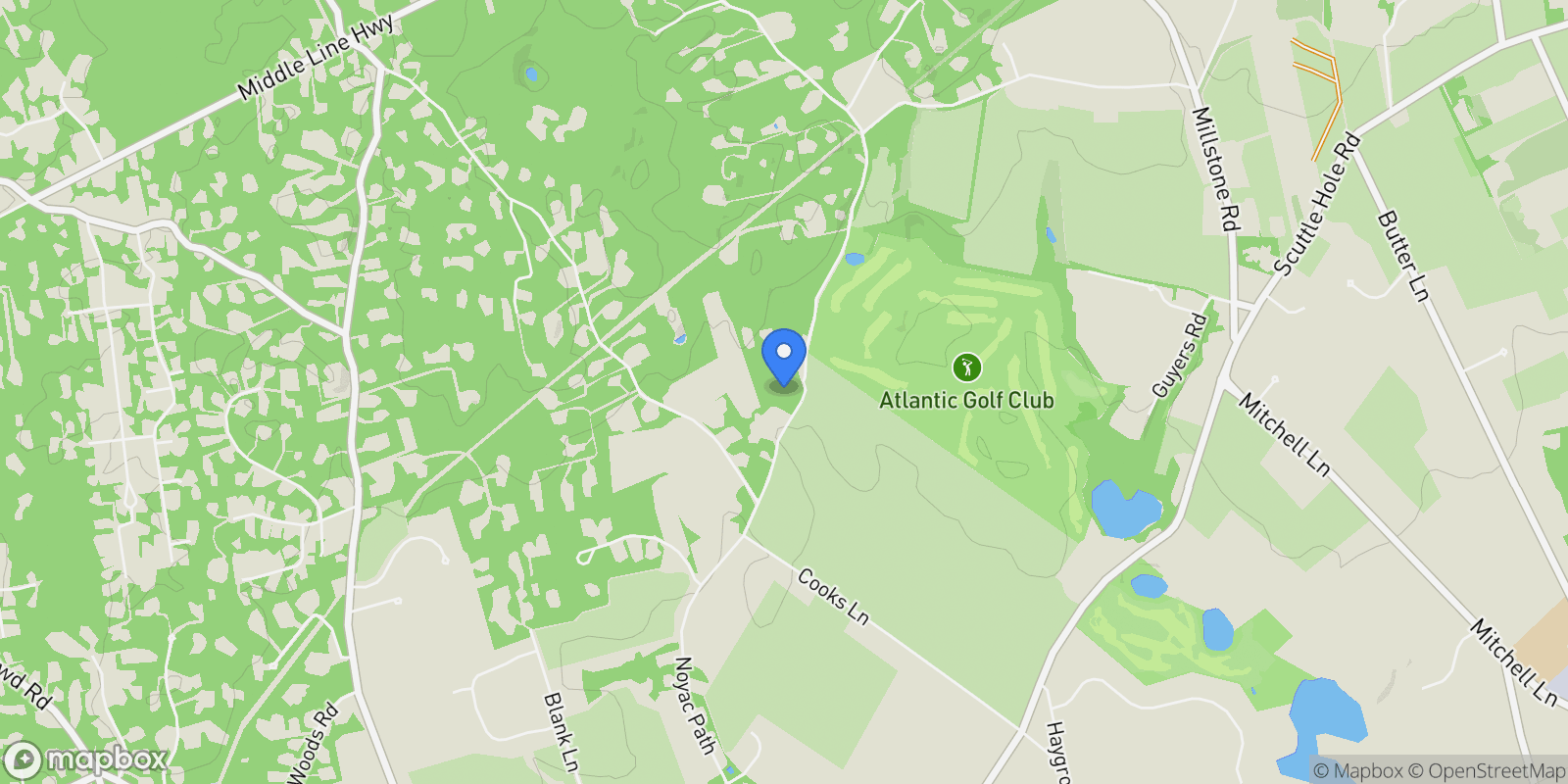 Map showing 662 & 672 Noyac Path , Water Mill, NY 11976, Water Mill, New York, United States.