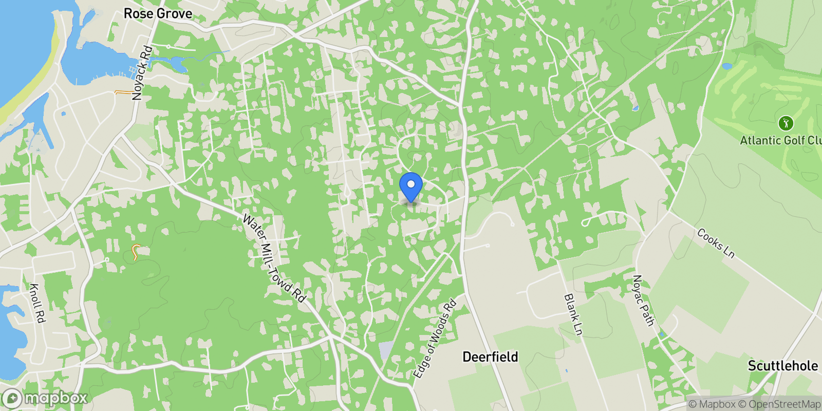 Map showing 56 Wood Thrush Lane , Water Mill, NY 11976, Water Mill, New York, United States.