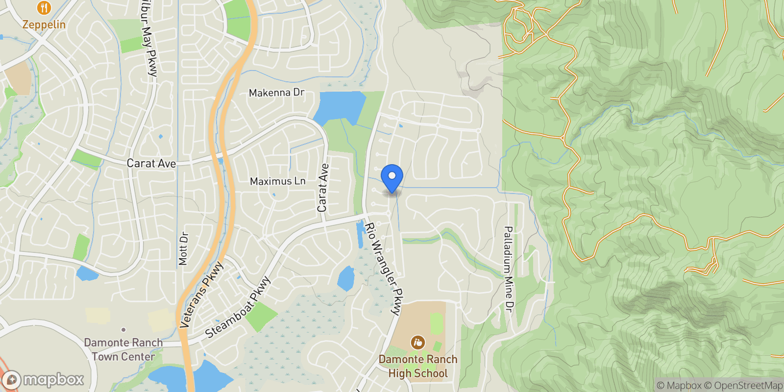 Map showing 9950 Burghley Ln, Reno, NV 89521, Reno, Nevada, United States.