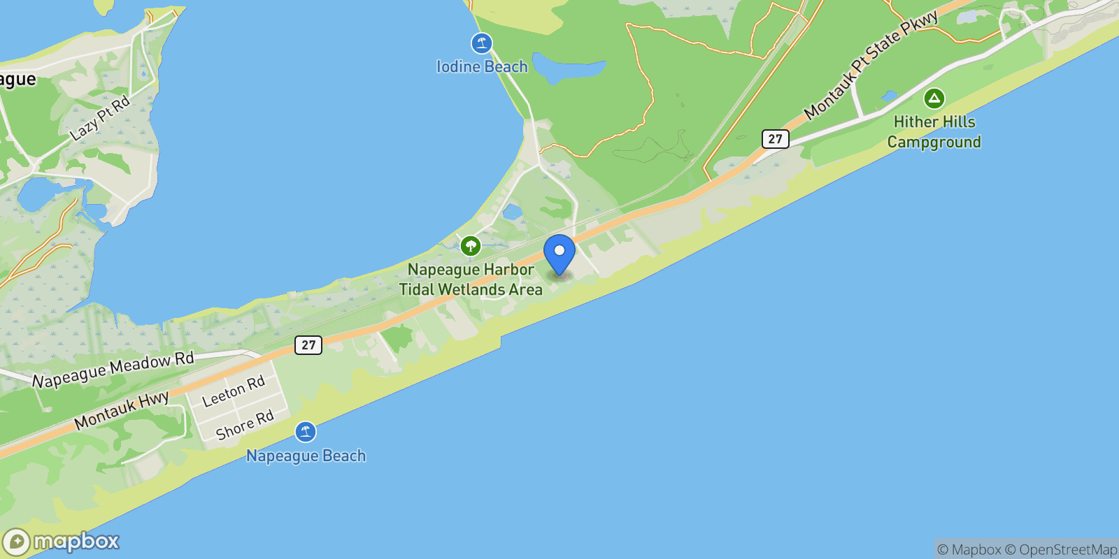 Map showing 2128 Montauk Hwy , Amagansett, NY 11930, Amagansett, New York, United States.