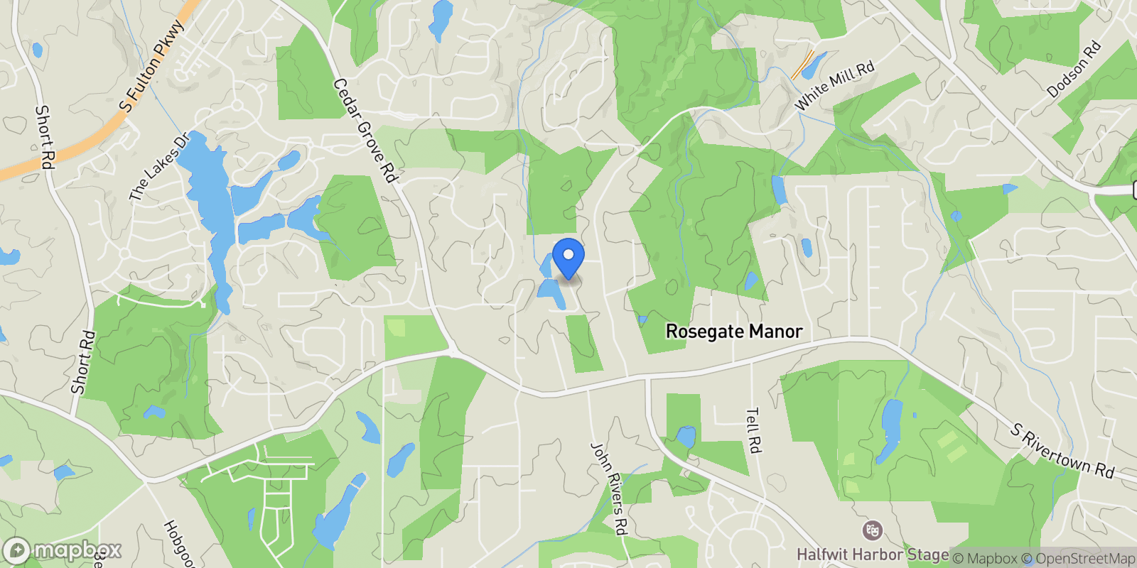 Map showing Chattahoochee Hills, Georgia, United States.