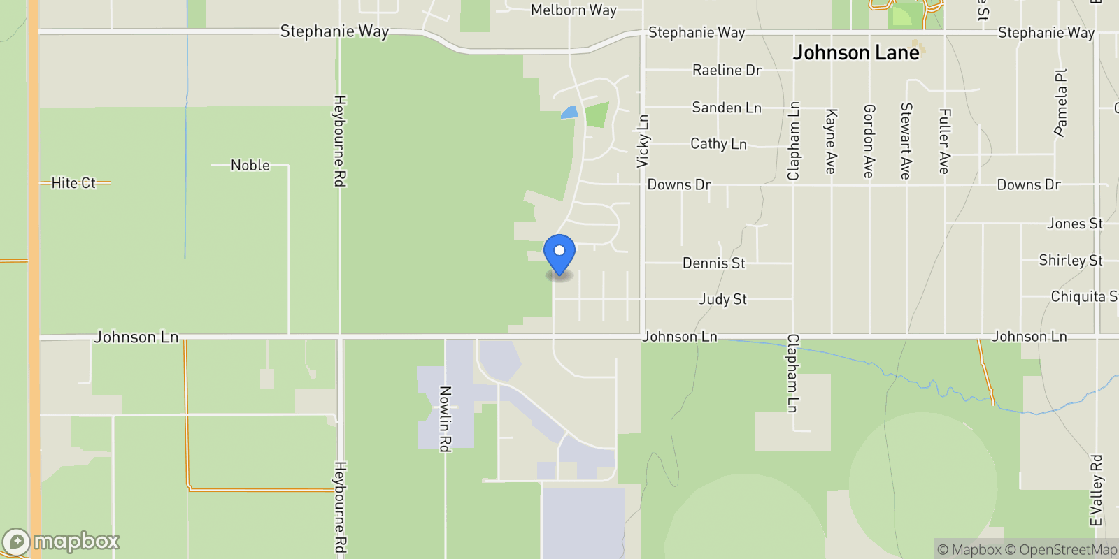 Map showing 2639 Wildhorse Lane, Minden, NV 89423, Indian Hills, Nevada, United States.