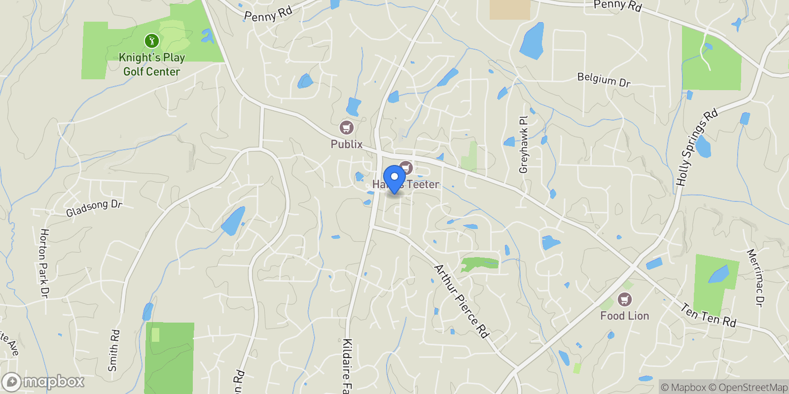 Map showing 4028 Franks Creek Drive #Lot 44, Cary, NC 27518, Cary, North Carolina, United States.