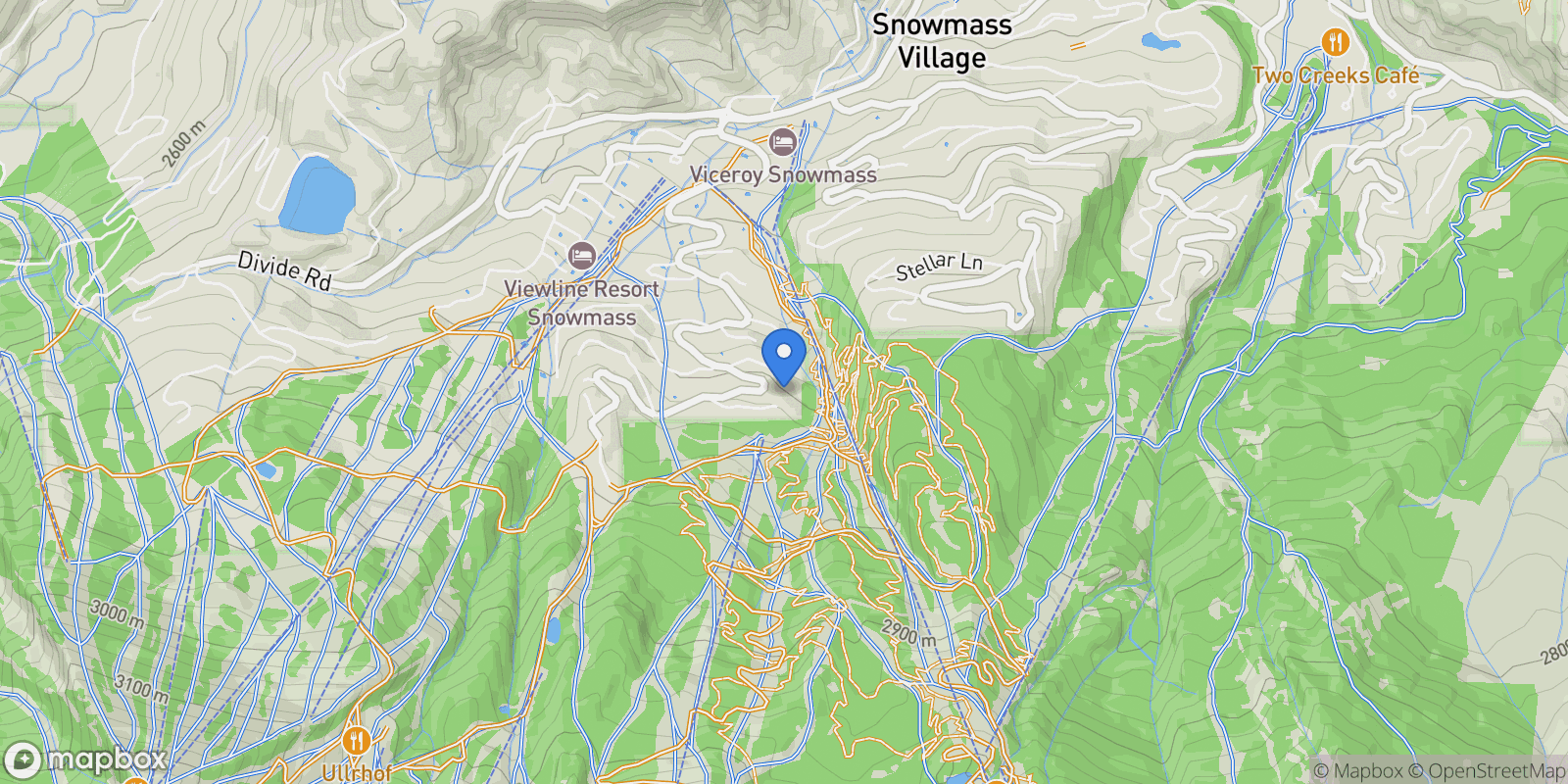 Map showing 1248 WOOD Road, Snowmass Village, Colorado, United States.