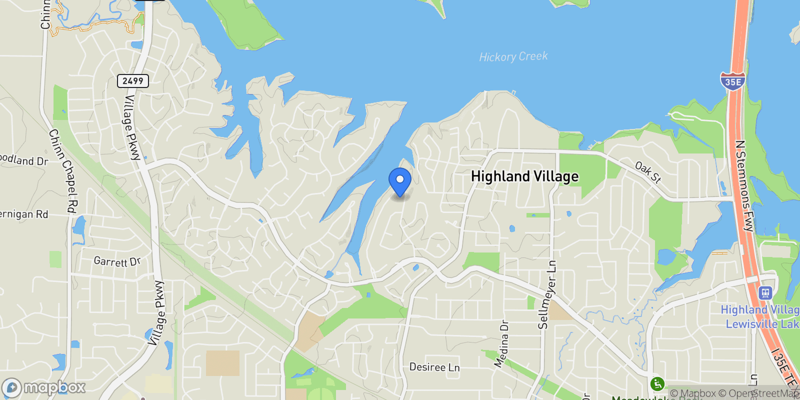 Map showing 429 Remington Drive E, Highland Village, TX 75077, Lewisville, Texas, United States.