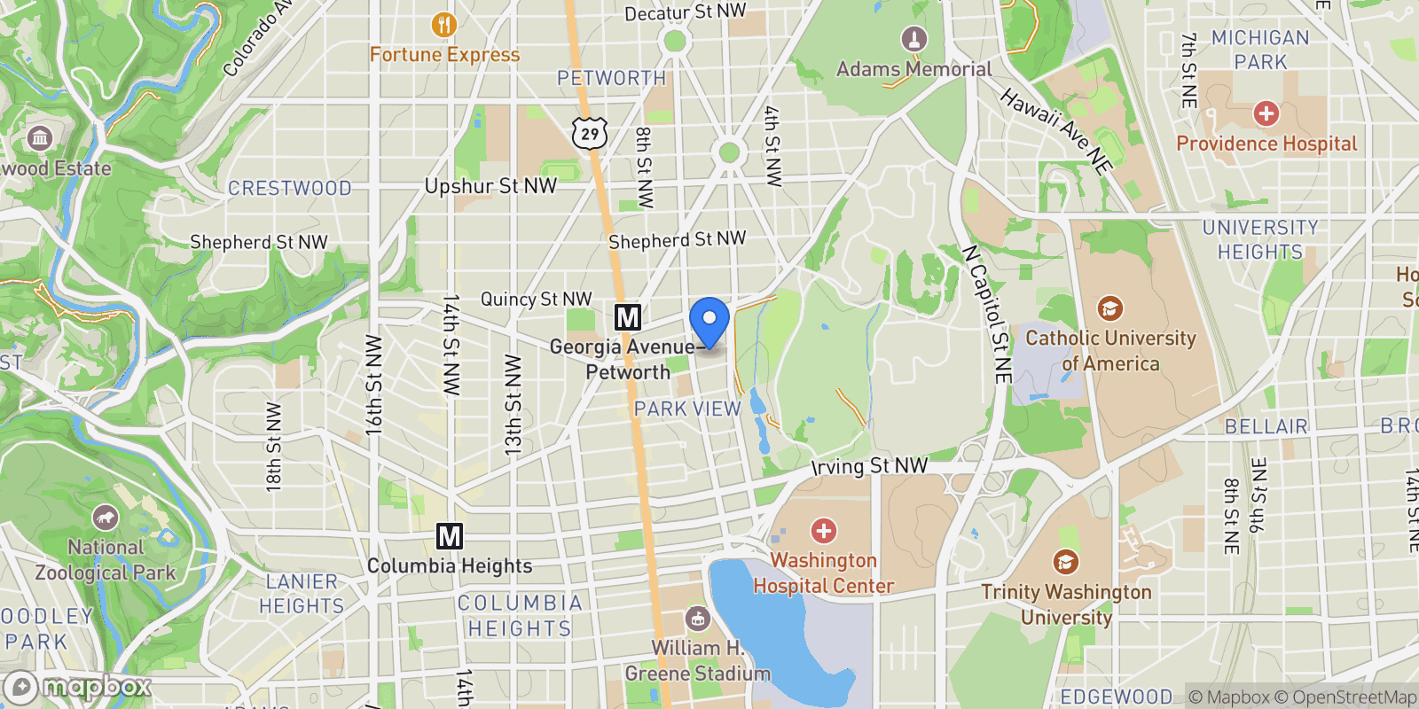 Map showing 626 Princeton Place NW , Washington, DC 20010, Washington, District of Columbia, United States.