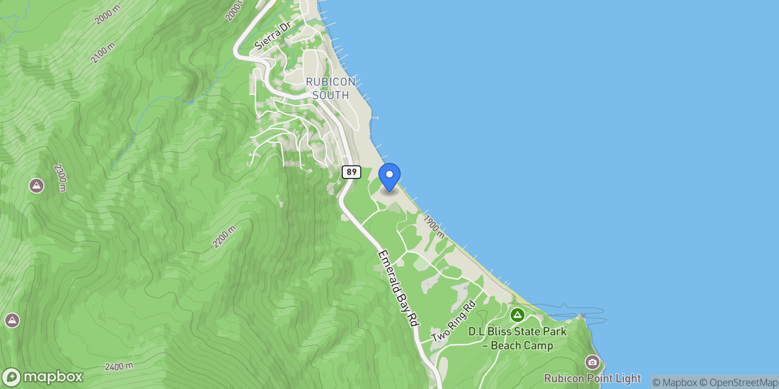 Map showing 226 Four Ring Road, South Lake Tahoe, California, United States.