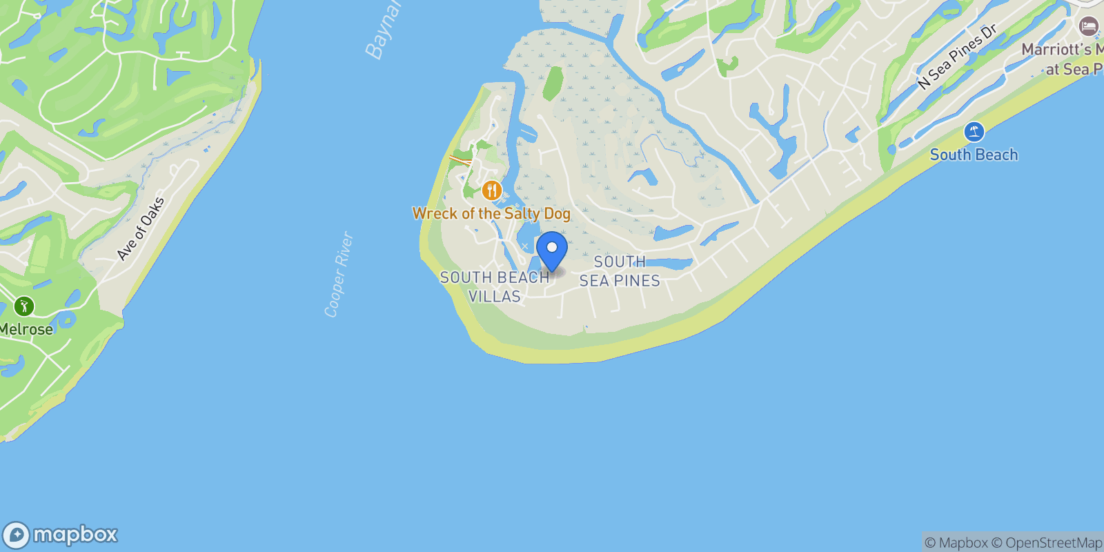 Map showing 13 Wren Drive, Hilton Head Island, SC, 29928, USA, Hilton Head Island, South Carolina, United States.